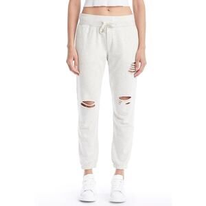 STONEFIELD Jennings Distressed PINK Activewear Pockets Sweatpants ~ MEDIUM (?)